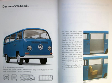 Volkswagen T2 Transporter Modelprogram 1969 "Der Neue" Carbrochure (1273)